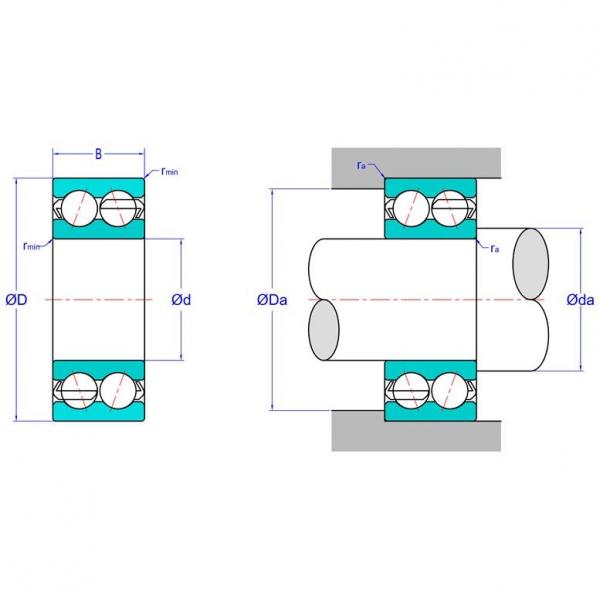 Double Row Angular Contact Ball Bearing 5203C3 #1 image