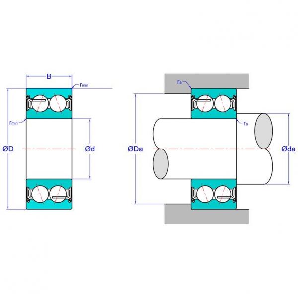 Double Row Angular Contact Ball Bearing 5205AZZC3 #1 image