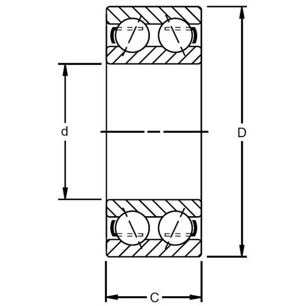 Double Row Angular Contact Ball Bearing 5418W #1 image