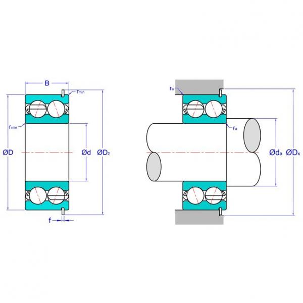 Double Row Angular Contact Ball Bearing 5211NRC3 #1 image